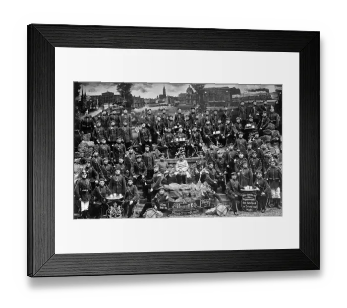 Framed Print : Historical image, soldiers, reservists, ca. 1910 Framed Print : Historical image, soldiers, reservists, ca. 1910