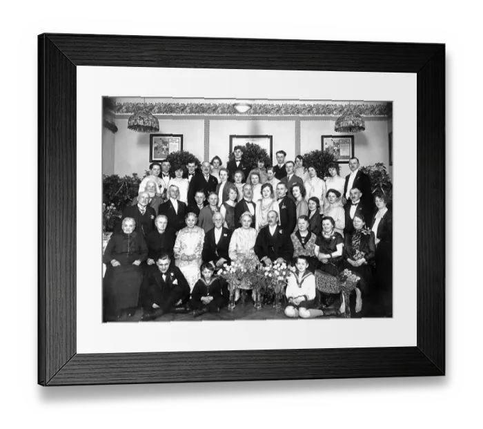 Framed Print : Historic photograph, wedding, around 1924 Framed Print : Historic photograph, wedding, around 1924
