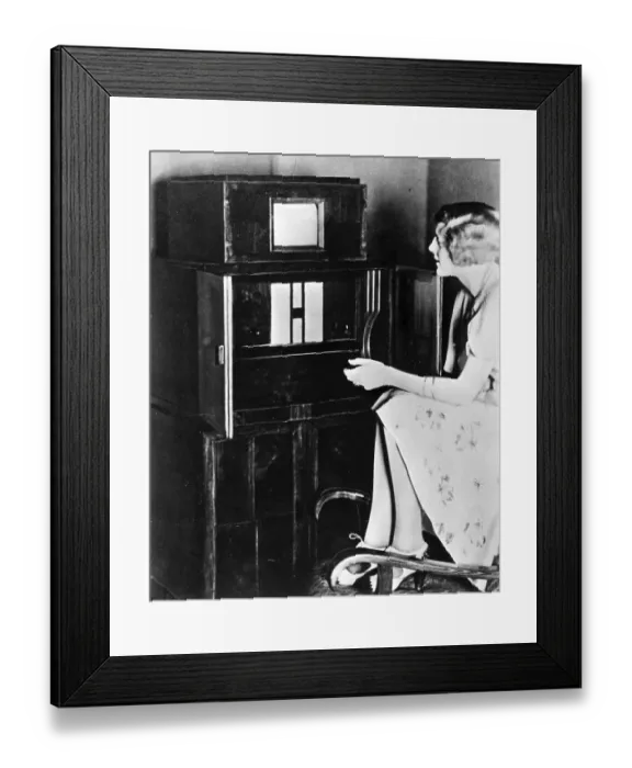 Framed Print : Historic photograph, 90 line picture receiver