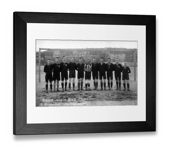 Framed Print : Historic photograph, soccer team, around 1920 Framed Print : Historic photograph, soccer team, around 1920