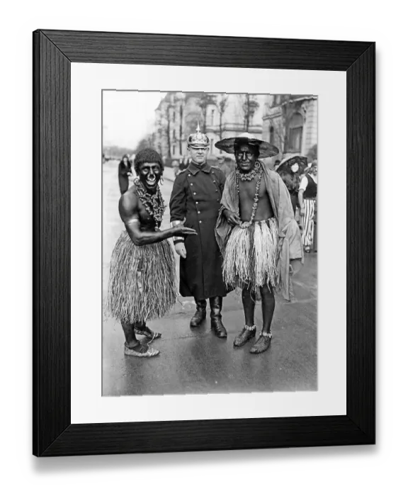 Framed Print : Historic photograph, carnival, around 1912