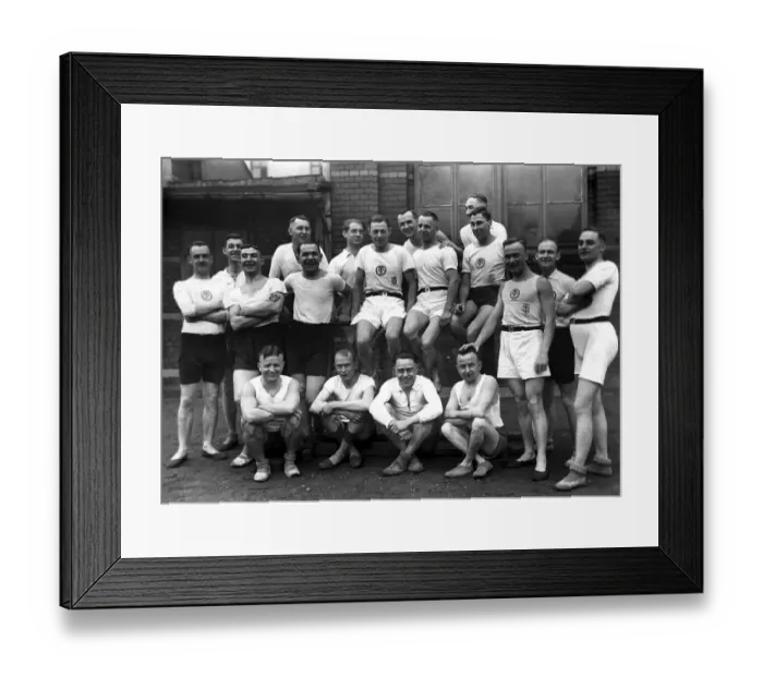 Framed Print : Group of athletes, historic photograph Framed Print : Group of athletes, historic photograph