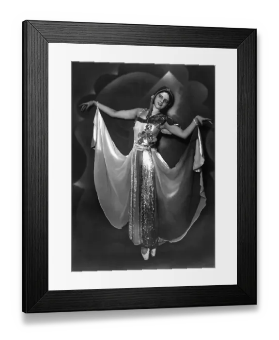 Framed Print : Historic photograph, dancing woman, around 1931 Framed Print : Historic photograph, dancing woman, around 1931