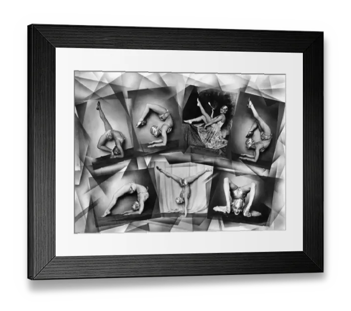 Framed Print : Historic photograph, female acrobat, around 1926
