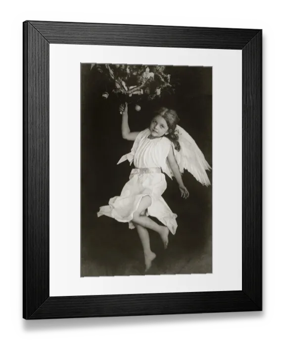 Framed Print : Angel, historic photograph, around 1915 Framed Print : Angel, historic photograph, around 1915
