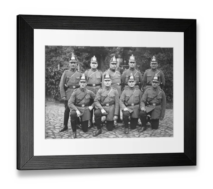 Framed Print : Policemen, historic photograph, around 1930