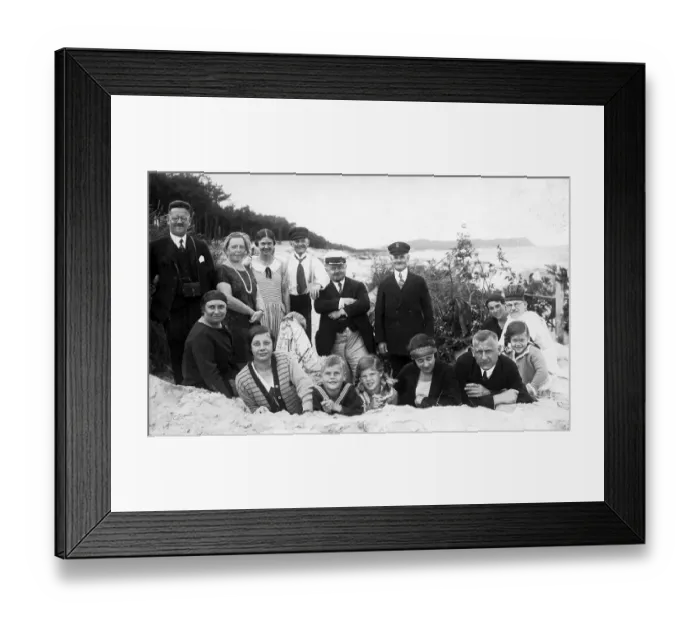 Framed Print : Family outing to the Baltic Sea