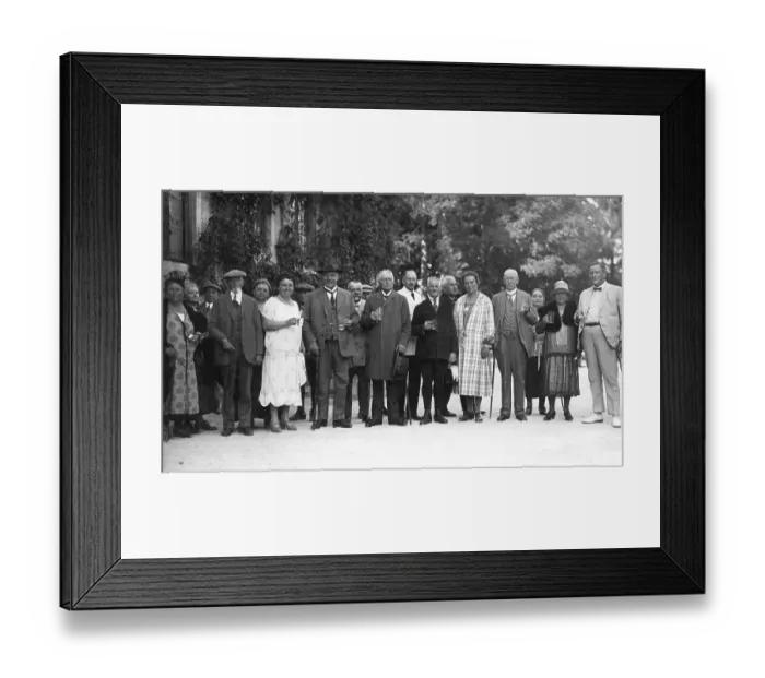 Framed Print : Get-together with beer, historic photograph