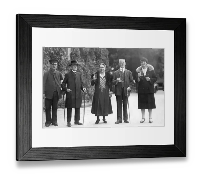 Framed Print : Party, historic photograph, around 1931