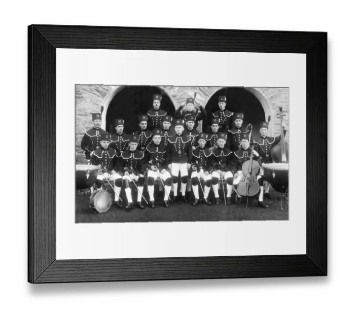 Framed Print : Miners wearing traditional costumes Framed Print : Miners wearing traditional costumes
