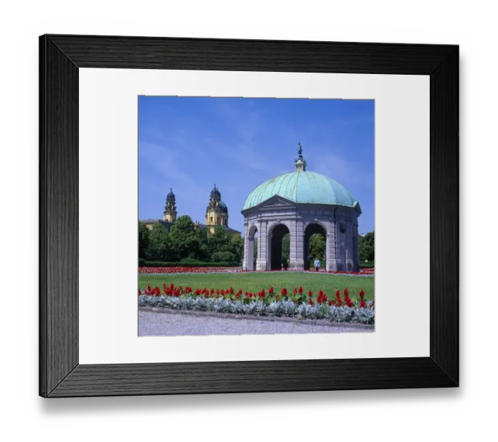Framed Print : Pavilion with Theatiner Church Framed Print : Pavilion with Theatiner Church