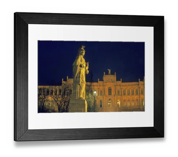 Framed Print : Maximilianstrasse with Maximilaneum in Munich Framed Print : Maximilianstrasse with Maximilaneum in Munich