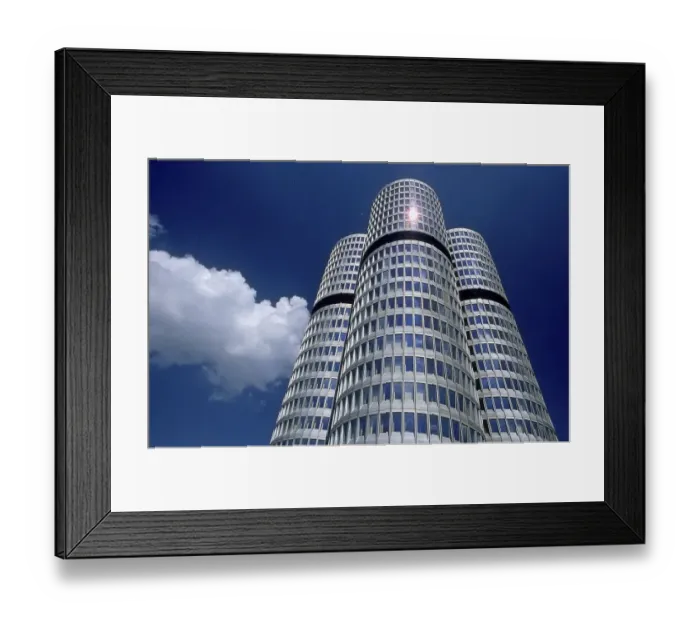 Framed Print : BMW, BMW Headquarters, Bayerische Motorenwerke AG