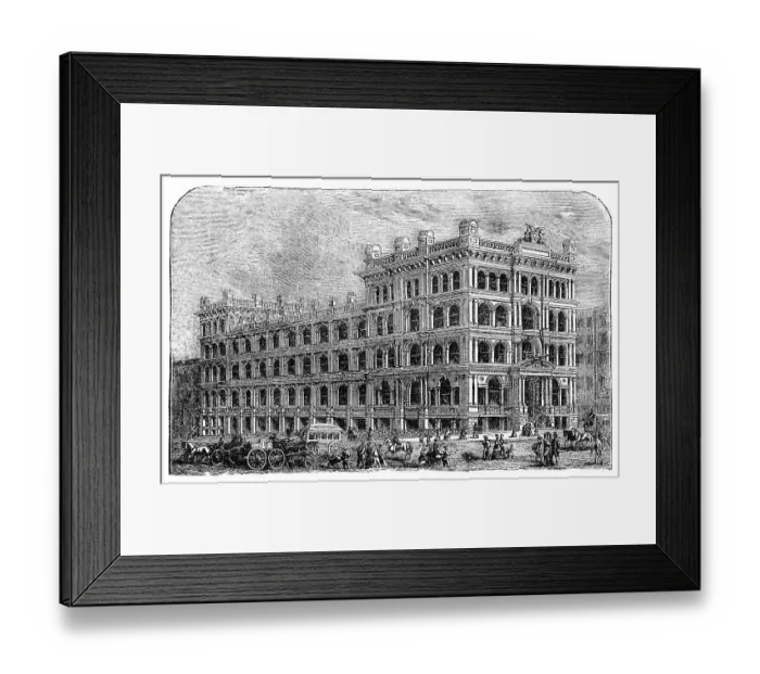 Framed Print : Illustration originally published in Hesse-Warteggs Nord Amerika