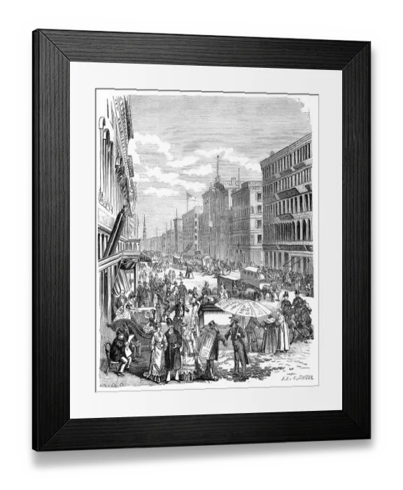 Framed Print : Illustration originally published in Hesse-Warteggs Nord Amerika