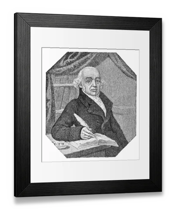 Framed Print : Christian Friedrich Samuel Hahnemann (1755-1843) was a German physician
