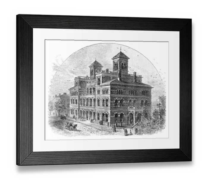 Framed Print : U.S. Court House and Post Office Framed Print : U.S. Court House and Post Office
