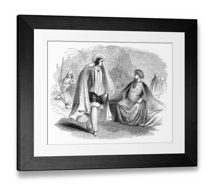 Framed Print : Afghans. Engraving from The Penny Magazine Framed Print : Afghans. Engraving from The Penny Magazine