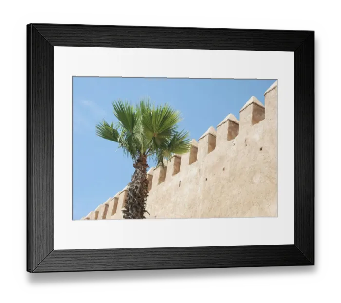 Framed Print : Wall surrounding the Medina at Rabat