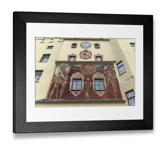 Framed Print : Hisoric Brucktor with frescoes