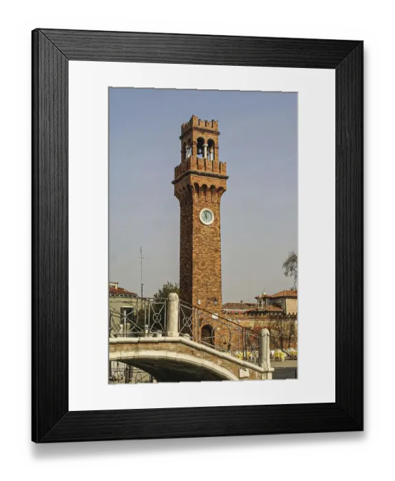 Framed Print : Clock Tower, Santa Maria e San DonatoMurano Framed Print : Clock Tower, Santa Maria e San DonatoMurano