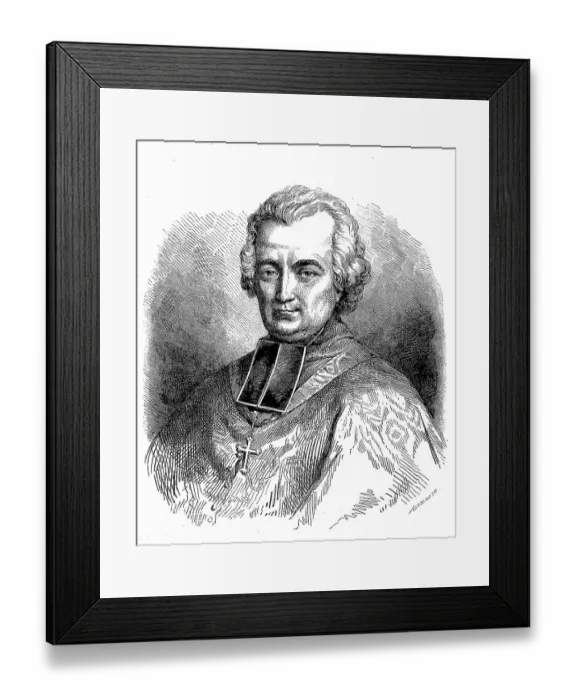 Framed Print : Jean-Louis Anne Madelain Lefebvre de Cheverus