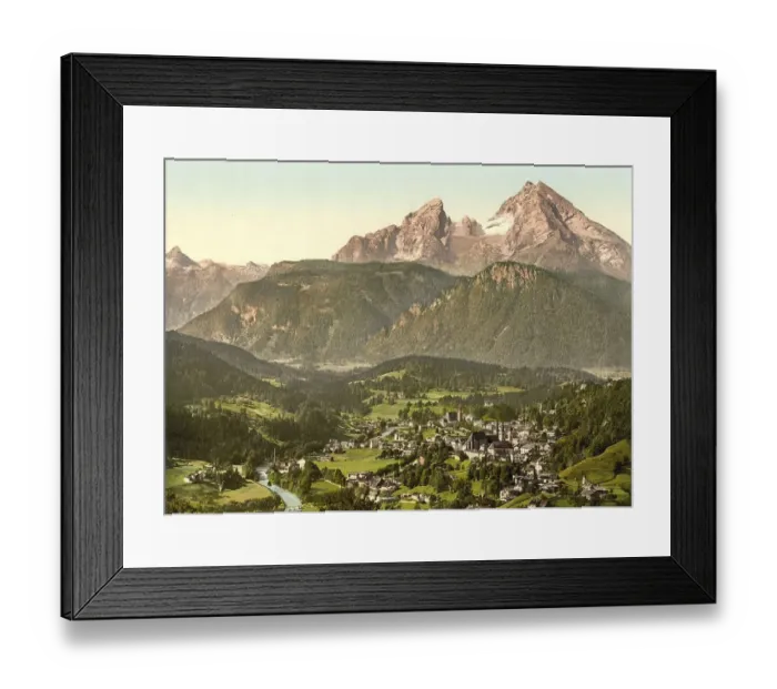 Framed Print : Berchtesgaden, seen from Metzenleiten