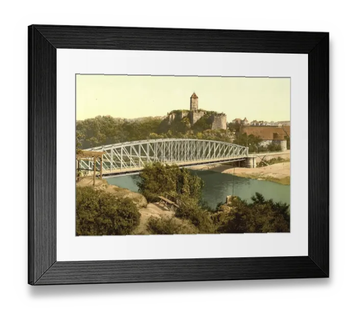 Framed Print : Ruin Giebischenstein near Halle an der Saale