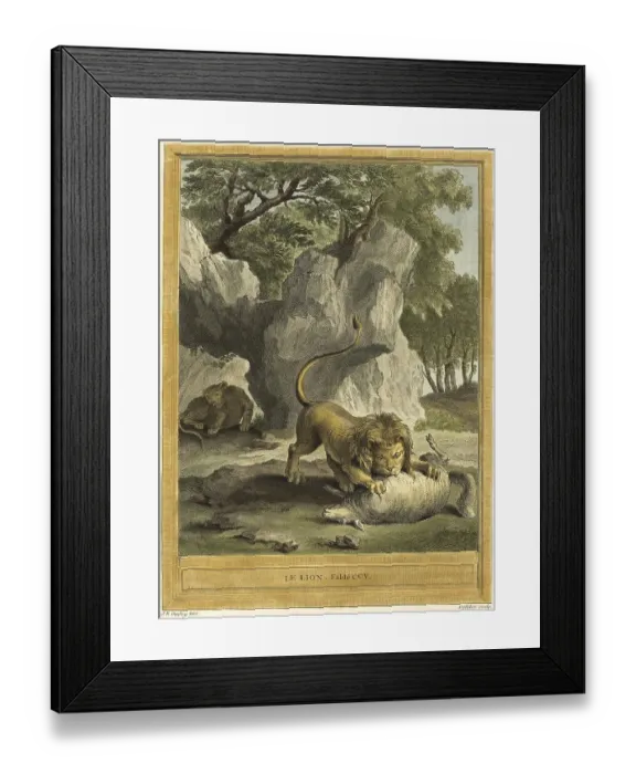 Framed Print : The Lion Has Torn a Sheep, 1759