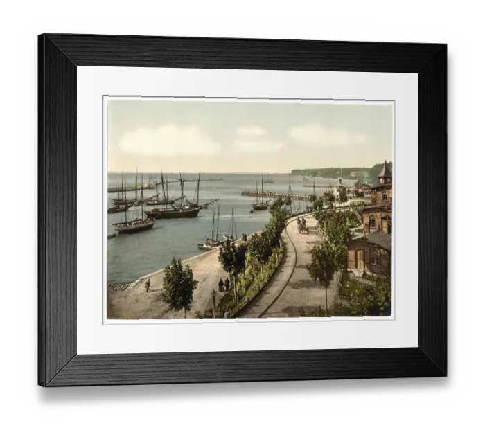 Framed Print : The harbour of Sassnitz, Sassnitz