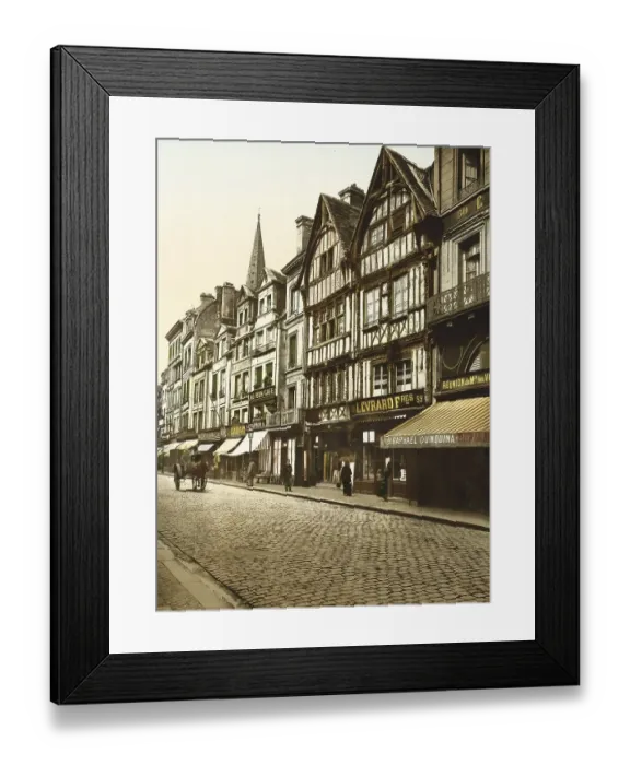Framed Print : Old town, here the rue St. Pierre Framed Print : Old town, here the rue St. Pierre