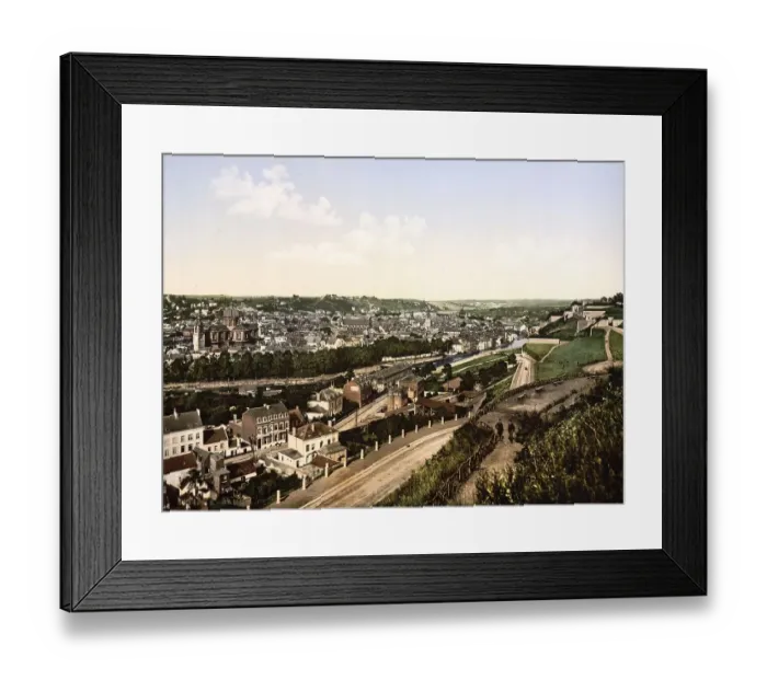 Framed Print : General view of the city, Namur