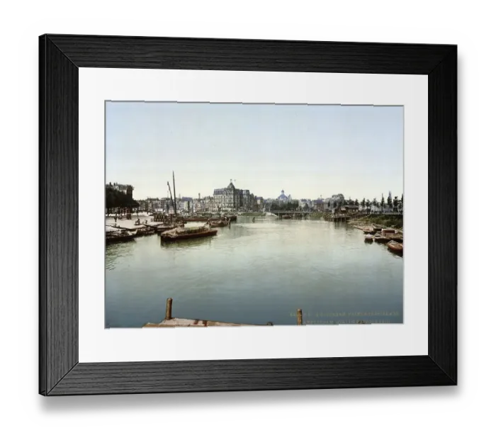 Framed Print : Prince Henry's quay, Prins Hendrikkade