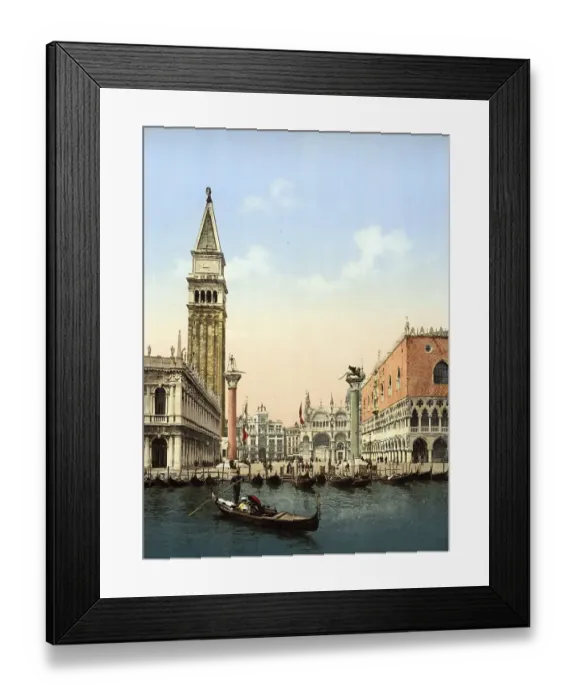 Framed Print : St Mark's Place with campanile