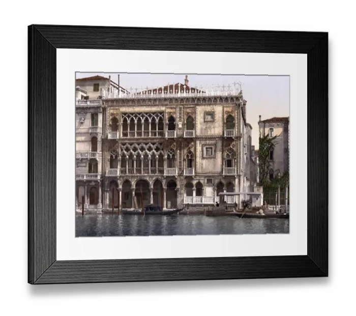 Framed Print : Das Goldene Haus, Venedig, Italien