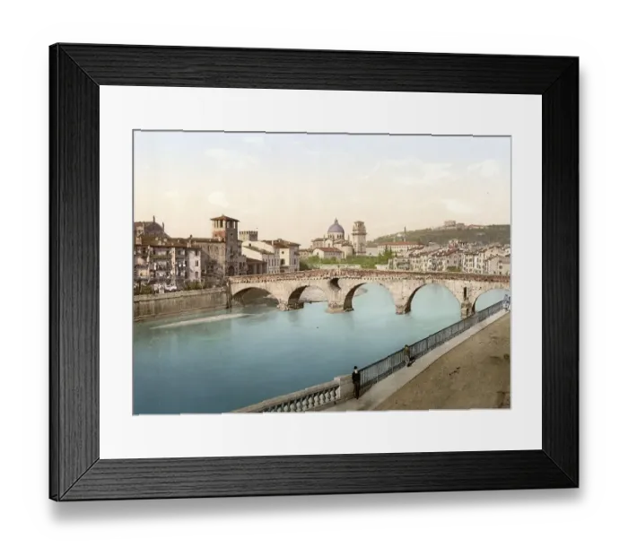 Framed Print : Stone bridge and San Giorgia, Giorgio