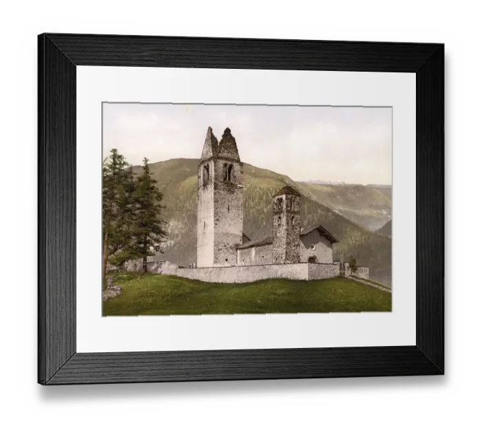 Framed Print : Old Romanesque Church of St. Gian Celerina Framed Print : Old Romanesque Church of St. Gian Celerina