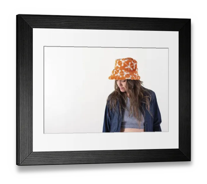Framed Print : Portrait of a woman looking down Framed Print : Portrait of a woman looking down