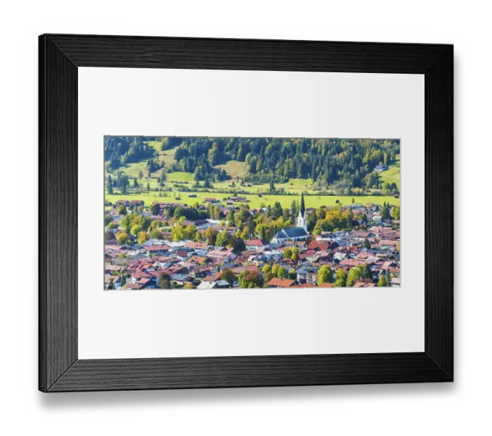 Framed Print : Oberstdorf in autumn, Oberallgaeu