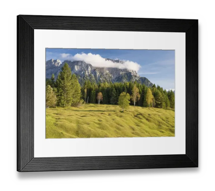 Framed Print : Buckelwiesen between Mittenwald and Kruen