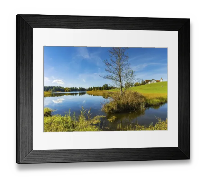 Framed Print : Hegratsrieder See, near Fuessen