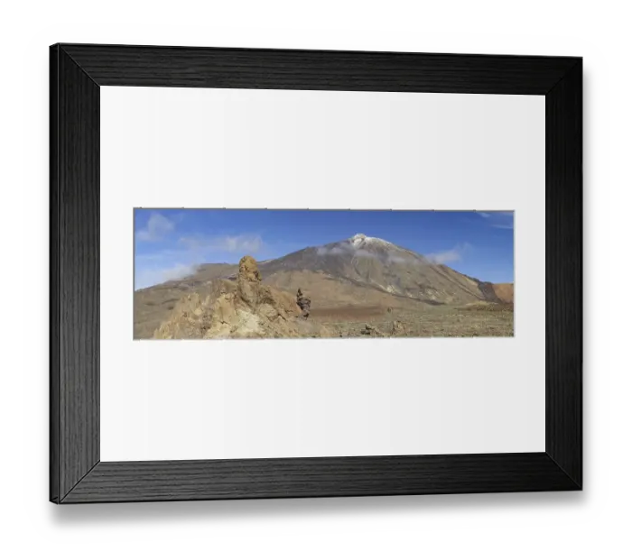 Framed Print : Pico del Teide, 3715m and Roques de Garcia