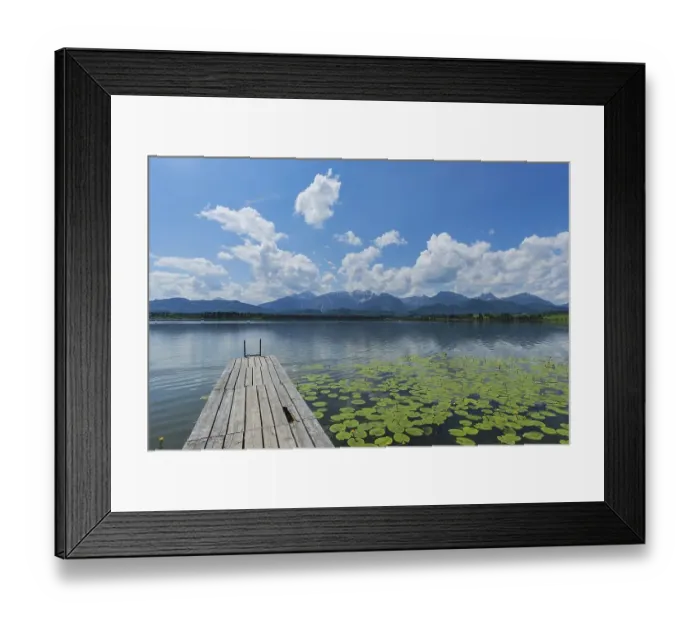 Framed Print : Hopfensee, Ostallgaeu, Allgaeu Framed Print : Hopfensee, Ostallgaeu, Allgaeu