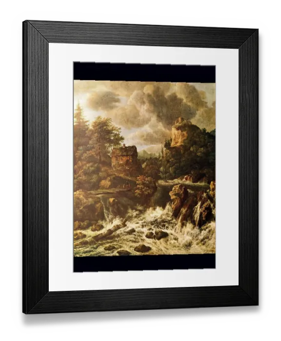 Framed Print : The Waterfall, painted by Jacob Izaakszoon van Ruisdeael Framed Print : The Waterfall, painted by Jacob Izaakszoon van Ruisdeael