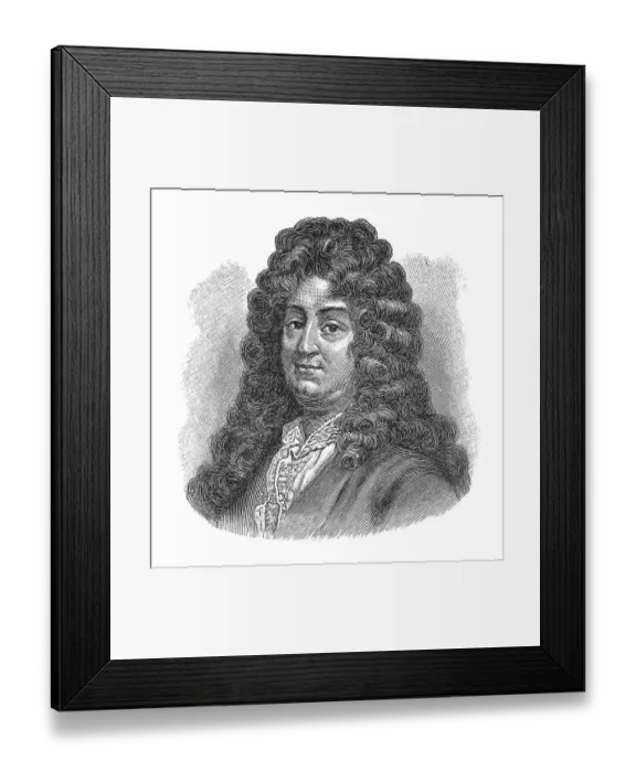 Framed Print : Woodcut, Jean Racine, portrait Framed Print : Woodcut, Jean Racine, portrait