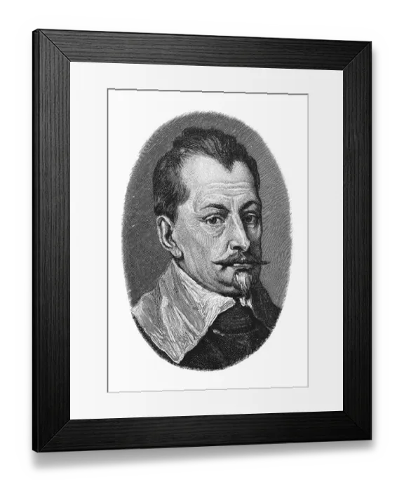 Framed Print : Woodcut, Albrecht von Wallenstein, portrait Framed Print : Woodcut, Albrecht von Wallenstein, portrait