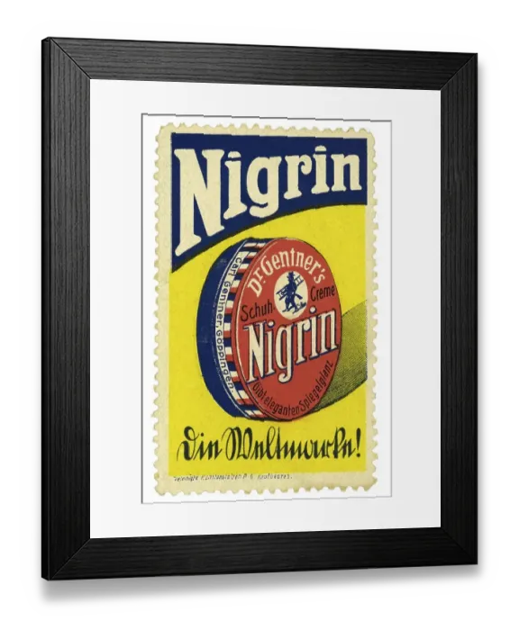 Framed Print : German trading stamp, Nigrin, Dr Framed Print : German trading stamp, Nigrin, Dr