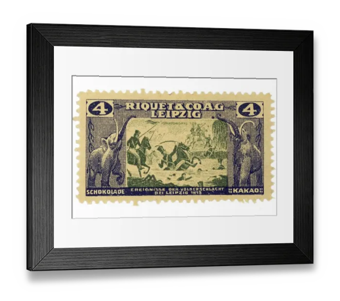 Framed Print : German trading stamp, Riquetaco AG Leipzig Framed Print : German trading stamp, Riquetaco AG Leipzig