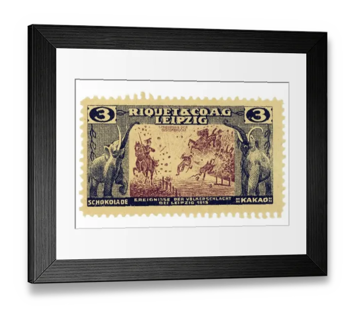 Framed Print : German trading stamp, Riquetaco AG Leipzig Framed Print : German trading stamp, Riquetaco AG Leipzig