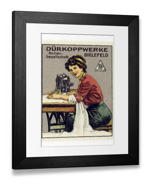 Framed Print : German trading stamp, Duerrkoppwerke Aktiengesellschaft Bielefeld Framed Print : German trading stamp, Duerrkoppwerke Aktiengesellschaft Bielefeld